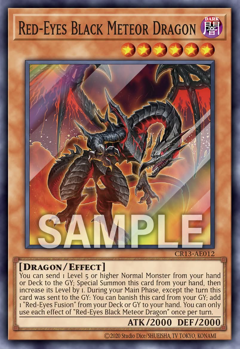 CR13-AE012 Red-Eyes Black Meteor Dragon [SR]