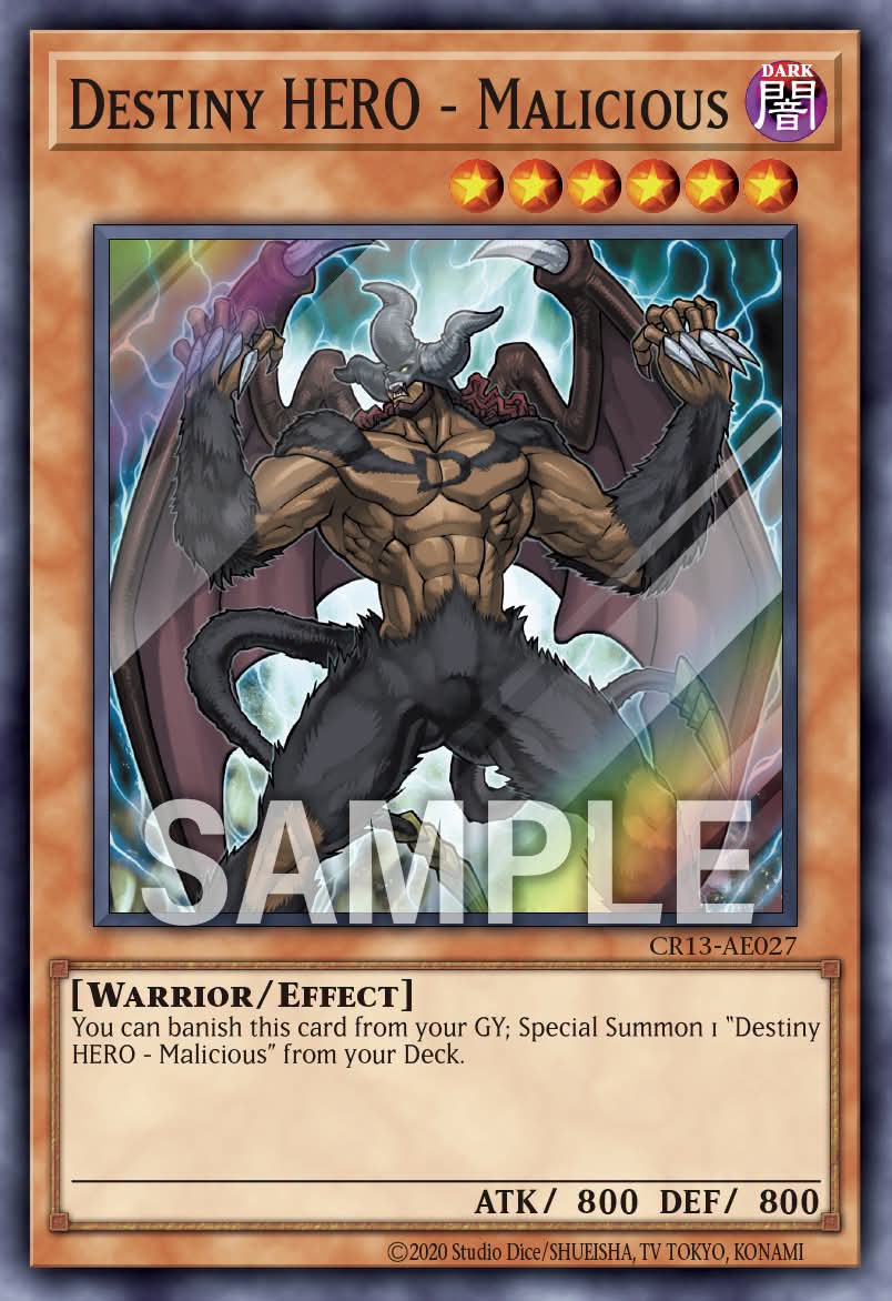 CR13-AE027 Destiny HERO - Malicious [SR]
