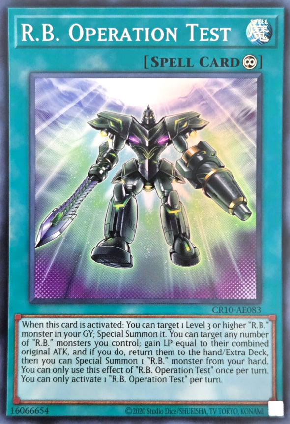 CR10-AE083 R.B. Operation Test [SR]