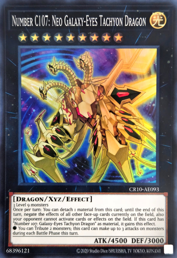 CR10-AE093 Number C107: Neo Galaxy-Eyes Tachyon Dragon [SR]