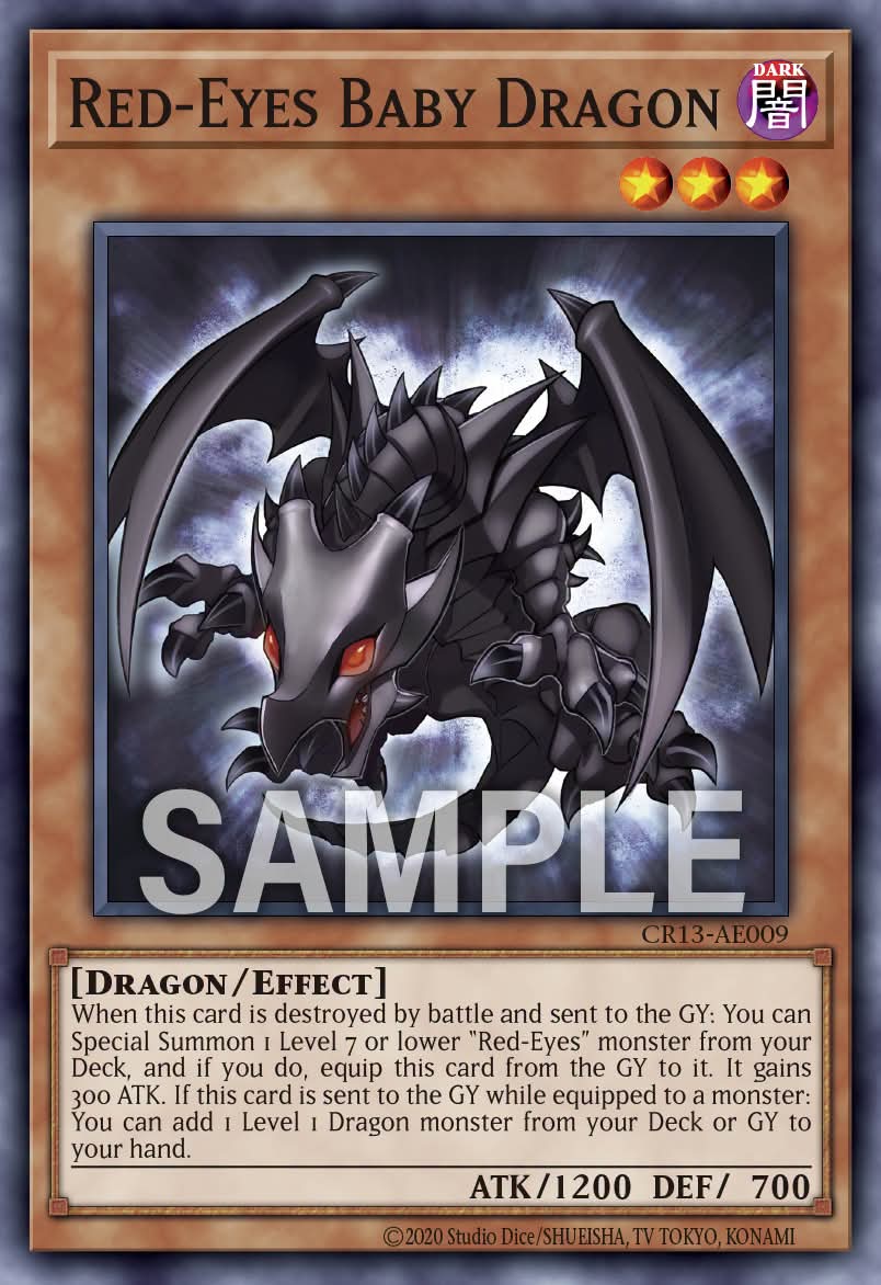 CR13-AE009 Red-Eyes Baby Dragon [C]