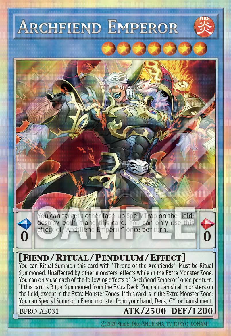 BPRO-AE031 Archfiend Emperor [PSR]