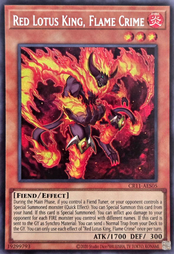 CR11-AES05 Red Lotus King, Flame Crime [SCR]
