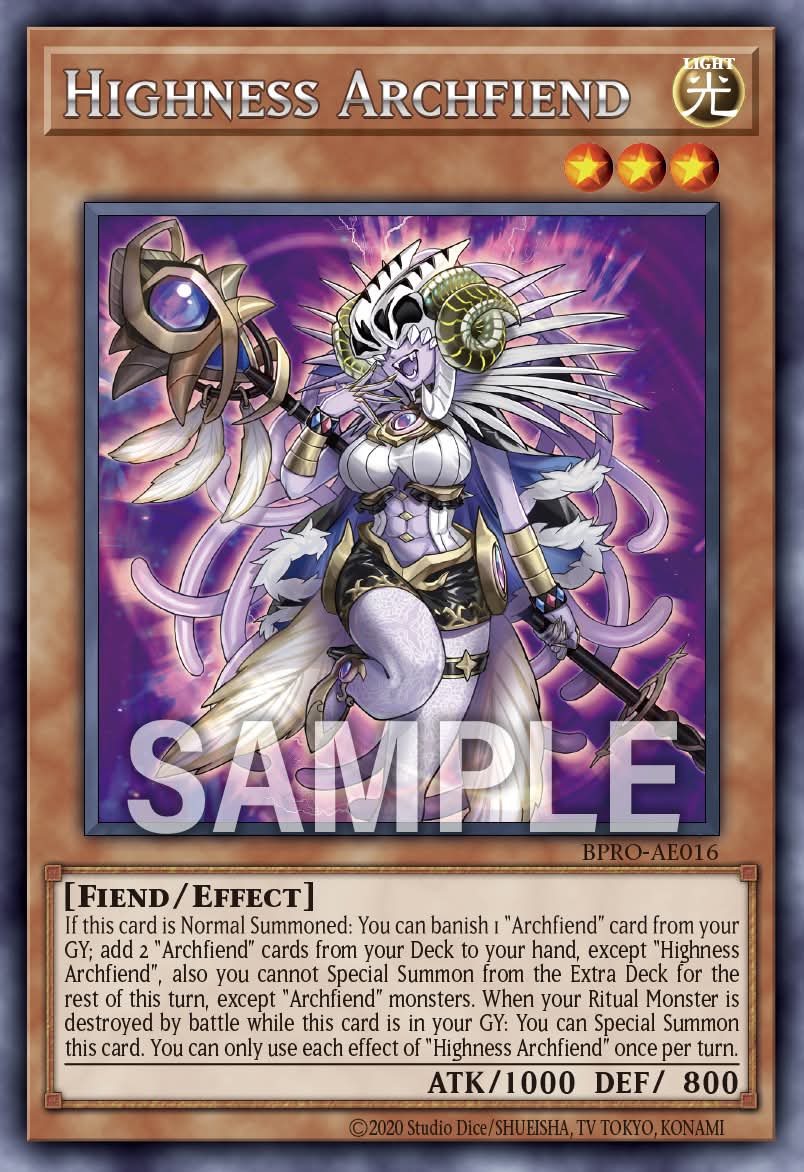 BPRO-AE016 Highness Archfiend [R]