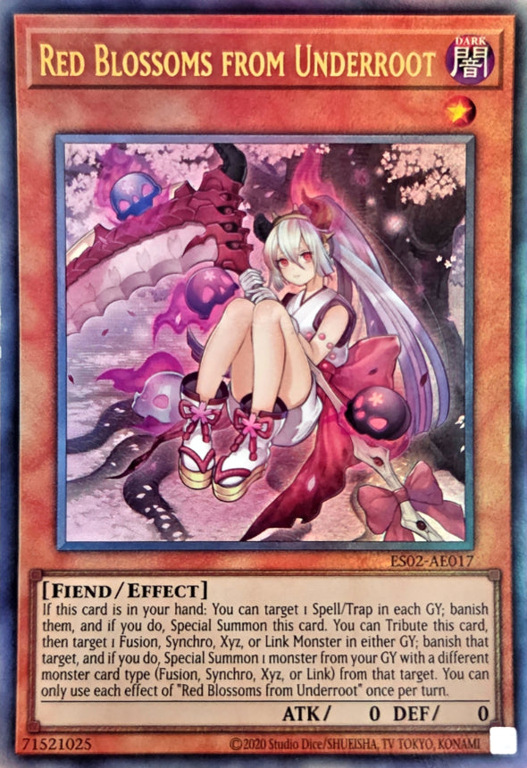 ES02-AE017 Red Blossoms from Underroot [UL]