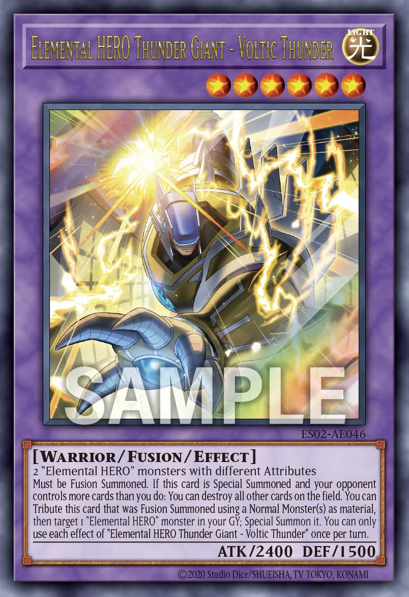 ES02-AE046 Elemental HERO Thunder Giant - Voltic Thunder [UR]