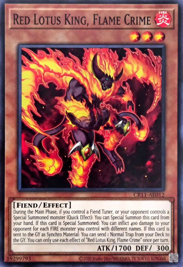 CR11-AE012 Red Lotus King, Flame Crime [C]