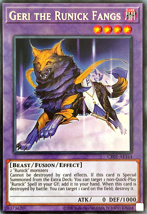 CR01-AE164 Geri the Runick Fangs [R]