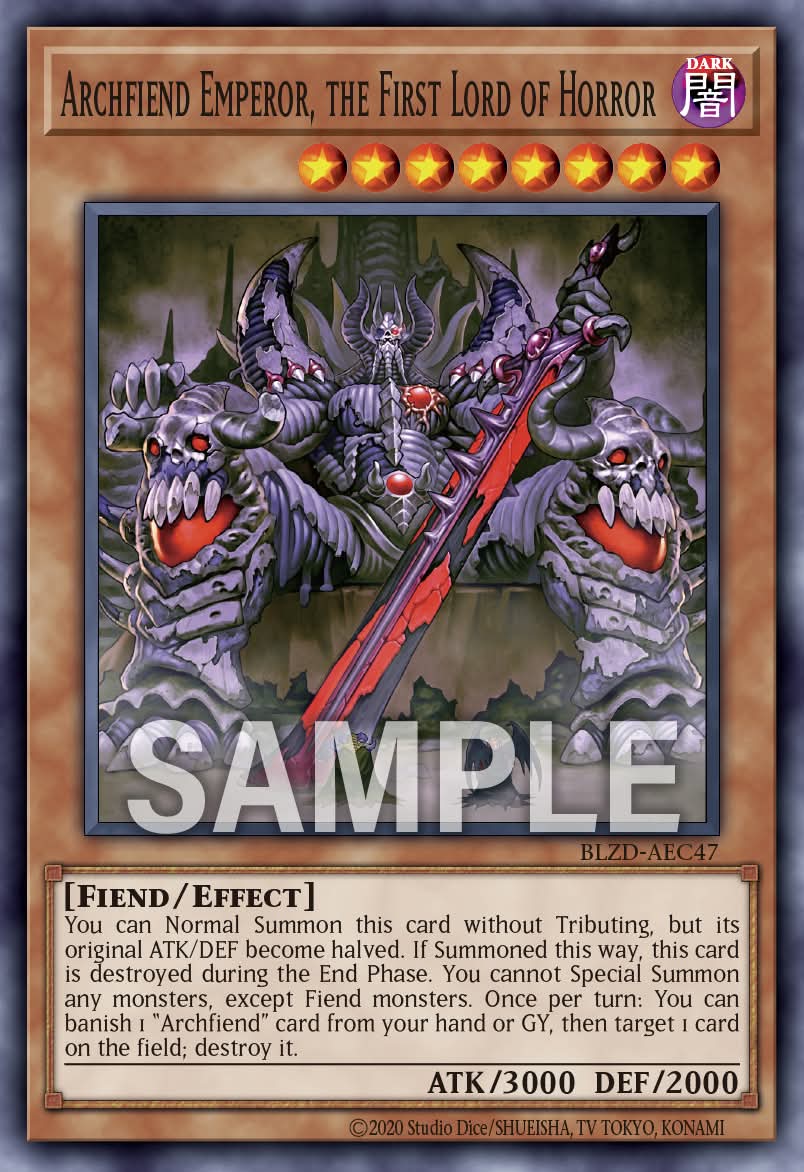 BLZD-AEC47 Archfiend Emperor, the First Lord of Horror [C]