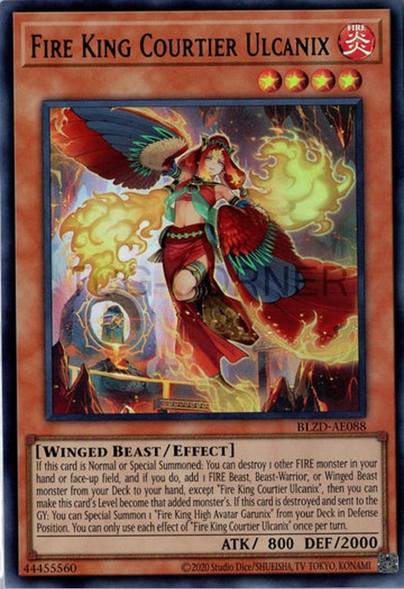 BLZD-AE088 Fire King Courtier Ulcanix [UR]