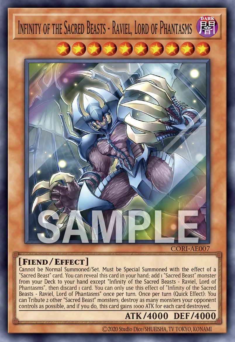 CORI-AE007 Infinity of the Sacred Beasts - Raviel, Lord of Phantasms [PSR]