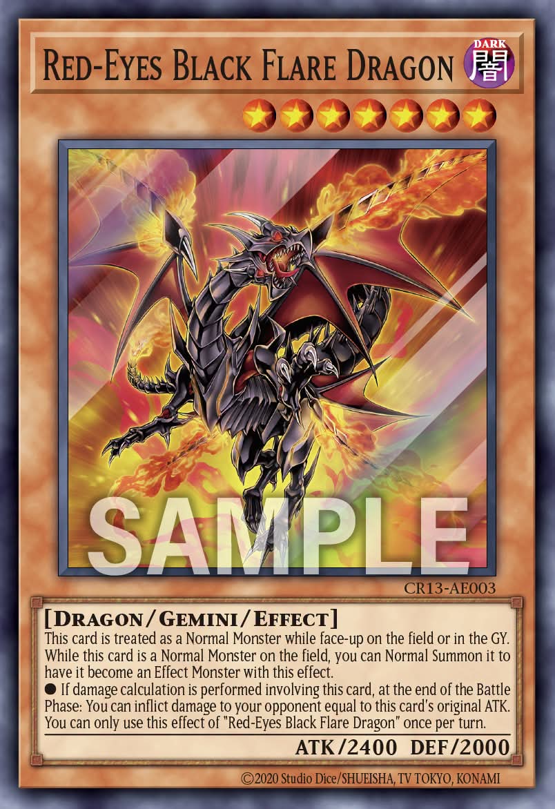 CR13-AE003 Red-Eyes Black Flare Dragon [SR]