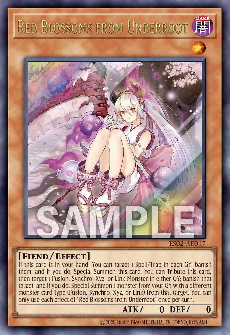 ES02-AE017 Red Blossoms from Underroot [SCR]