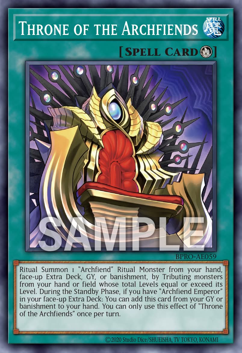 BPRO-AE059 Throne of the Archfiends [C]