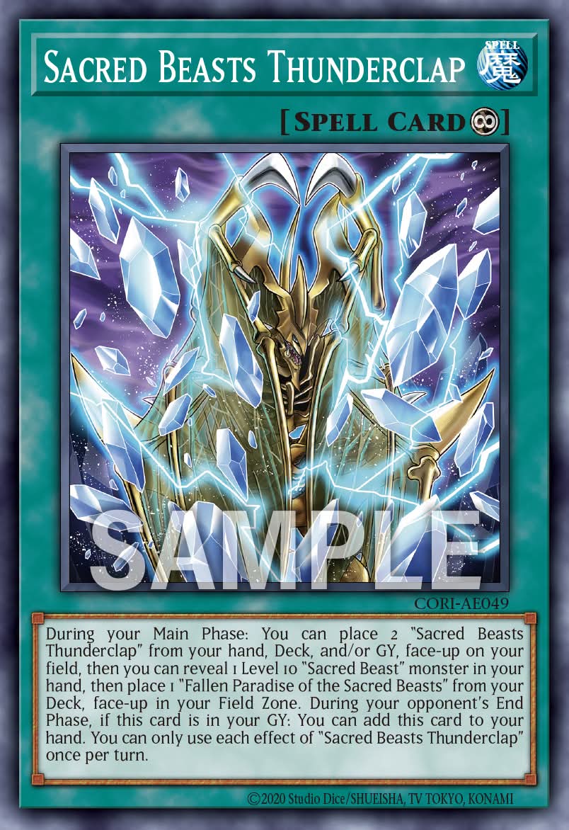 CORI-AE049 Sacred Beasts Thunderclap [C]