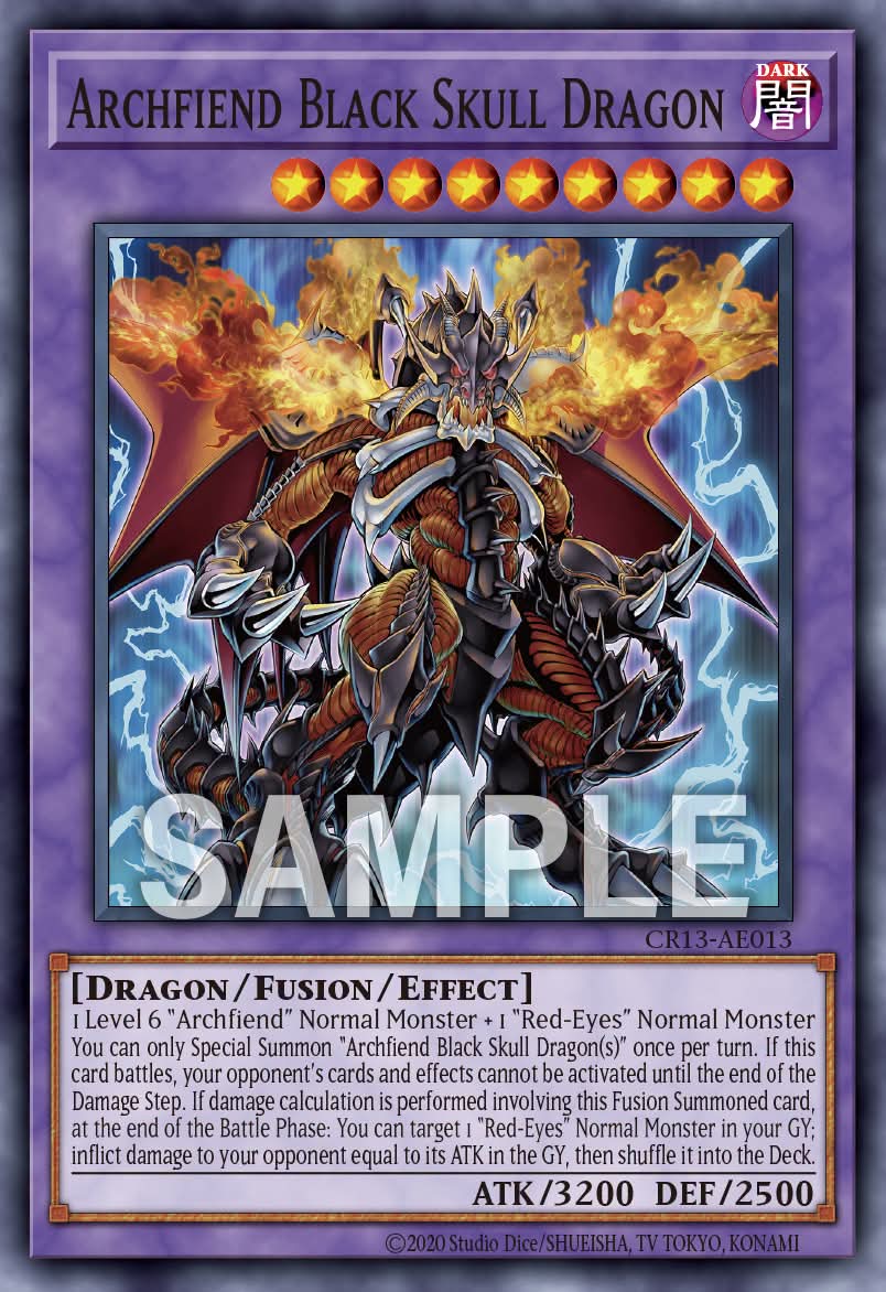 CR13-AE013 Archfiend Black Skull Dragon [C]